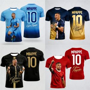26 Fashion Mbappé Special Edition Football T-Shirt Quick Dry Outdoor Sports Jersey Breathable Men Women Kids Motorcycle T-Shirts