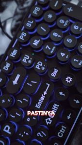 Keyboard Wired USB LPK66 7-Color Backlit Windows PC/Laptop Computer