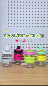 Botol Minum 2in1 Infused Water 600ml / Botol Air Minum Cute / Tumbler Mini SECIA