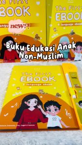 Ebook Muslim 4 Bahasa - Mainan Edukasi Anak Muslim 4 Bahasa - Lampu LED - Gagang Lampu LED - 3 Baterai AA - Hard Cover - Terbaru (USB Ebook Muslim Lampu LED)