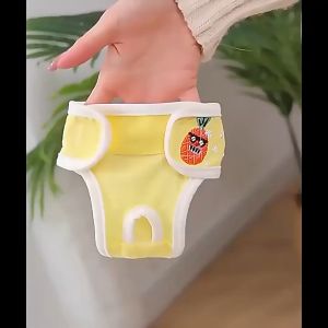 กางเกงอนามัยสุนัข ผ้าอ้อมสุนัขตัวเมีย ซักได้ กางเกงฮีทหรือกันการผสมพันธุ์ ใส่เวลาเป็นประจำเดือน