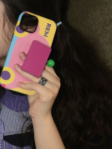 REhi เคสโทรศัพท์สไตล์ Tuk-Tuk ดั้งเดิมพร้อมที่วางโทรศัพท์ในตัววัสดุที่ไม่เป็นมิตรกับสิ่งแวดล้อมสําหรับรุ่น Apple