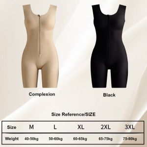 Tummy-controlling Corset Zipper-breasted Double Body-shaping Suit Womens Full Body Shaping Corset Plus Size Tight Intimates