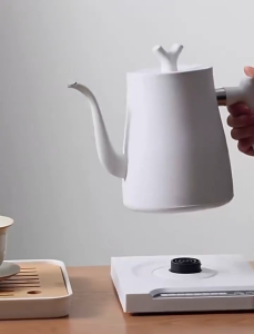 SG 1L Electric Kettle Gooseneck Kettle 304 Stainless Steel Coffee With Heating Plate Pot Touch Screen Temperature