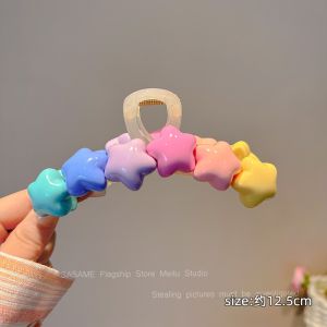 Kẹp Tóc Hình Sao Màu Kẹo Cỡ Lớn Dễ Thương Dành Cho Phụ Nữ Phụ Kiện Tóc Hình Cá Mập Mới 2024 Phụ Kiện Tóc Sau Đầu