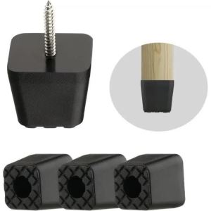 8 Pcs Soft Rubber Anti-slip Foot Pads Transparent Silicone & Wear - Resistant 30*30mm Ideal for Table Sofa and Chair Stool Leg