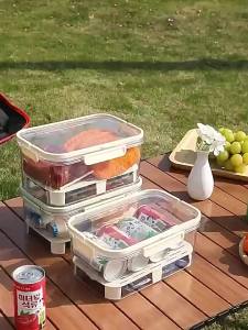 Portable Insulated Storage Box With Water Drainage