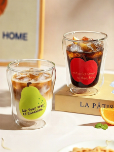 MODERN SWEETHOME | Double-layer High-boron Silicate Heat-resistant Glass Drinking Cup for Home Use