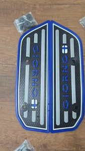 แผ่นยางรองพื้นรถ GIORNO 2023-2025 (ซ้าย+ขวา) พร้อมน๊อตและบูช แผ่นวางเท้าจีออโน่ แผ่นยางวางเท้าGiorno