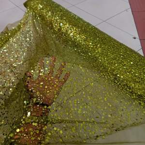 Bahan Kain Tille Tulle Payet Sequin Mix Mutiara Premium Import High Quality Sequin Payet