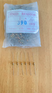 Resistor 1/4watt 390 Ohm R 1/4 390R  (500 pcs)