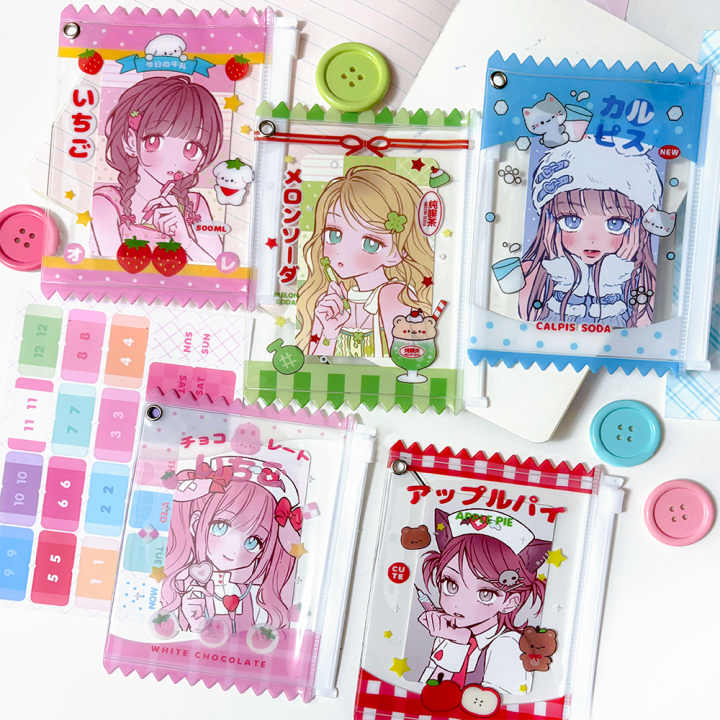 Original PuppyBread Zipper Bag Candy Holder Small Card Case Valley Beauty Bubbles Bag Cartoon Anime Themed Snack Pouch