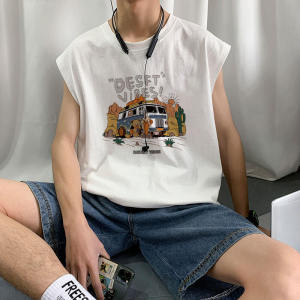 American Basketball Sports Vest Men Summer New Arrival Fitness Training Sleeveless T-shirt Trendy Loose Casual Waistcoat