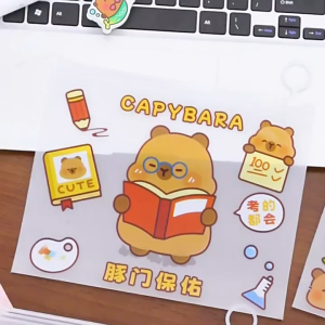 Zipper Bag Zip Lock Aesthetic Capybara Lucu Pouch Pensil Kosmetik Serbaguna DCA2477