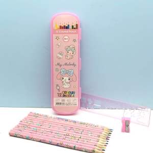 ล่าสุดในปี 2024  ชุดดินสอสี 12 ชิ้น เครื่องเขียน ดินสอสี ของขวัญ รางวัล