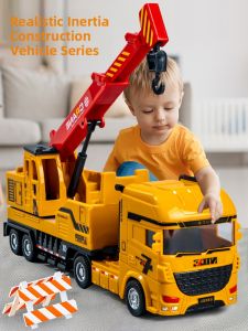 Large Size Childrens Toy Car Set 3 Boys Engineering Vehicle Dump Truck Crane 1-4 Years Old 2 Toy Cars Educational Toys