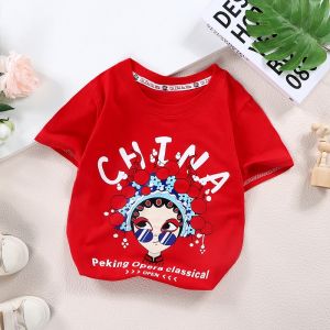 เสื้อยืดแขนสั้นผ้าฝ้ายแท้สำหรับเด็ก เสื้อผ้าเด็กผู้หญิง เสื้อผ้าเด็กฤดูร้อน เสื้อผ้าเด็กชาย เสื้อผ้าเด็กผู้หญิงสไตล์เกาหลี