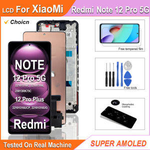6.67 Super AMOLED LCD For Xiaomi Redmi Note12 Pro Plus LCD Touch Screen Digitizer Assembly For Redmi Note 12 Pro 5G LCD