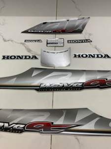 Bộ tem xe honda Wave A 2010 màu đen hàng nhập Thái Lan 3 lớp chất lượng cao giá bán cực tốt bán lẻ như bán sỉhàng mới 100%