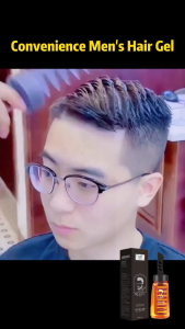 Mens Styling Gel Comb with Firm Hold 2in1 Wax Pomade Lightweight Fluffy Hair Waterproof Long Lasting 260ml