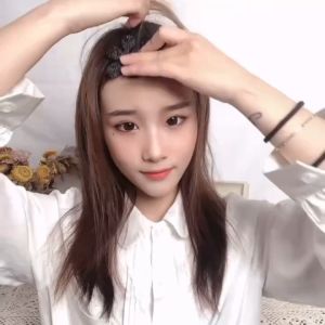 2pcs Fashion Bangs Magic Paste Hair Sticker Clip Tape Fringe Bang Patch Stick For Women