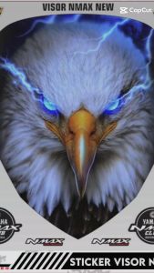 Stiker Visor Windshield Yamaha Nmax New 155 2020-2022