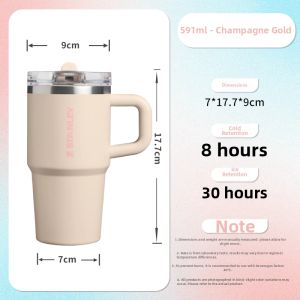 Stanley | Insulated Stainless Steel Tumbler with Straw Large Capacity 887ml 1.18L Leak Proof Travel Cup for Office Home Car Use
