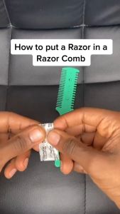 3pcs HAIR TRIMMER SIKAT (PISAU) MENIPISKAN RAMBUT Grooming Clean Double Sided Hair Thinning Razor Comb Professional Salon Hairdressing Trimmer Hair Scissors Hair Cutting Salon Scissor