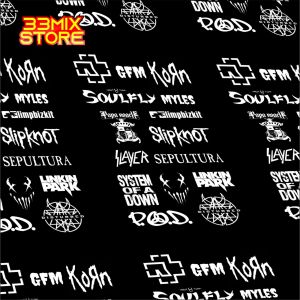 STIKER HELM LOGO METAL POP BAND untuk dekorasi keren murah