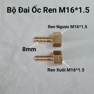 Bộ đai ốc ren M16*1.5 dùng cho đồng hồ Oxy_Gas_Mỏ Hàn_Mỏ Cắt