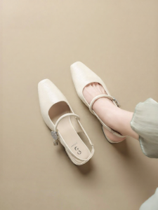Josiny | Spring Summer New Mary Jane Buckled Strap Sandals Coarse Heel For Women
