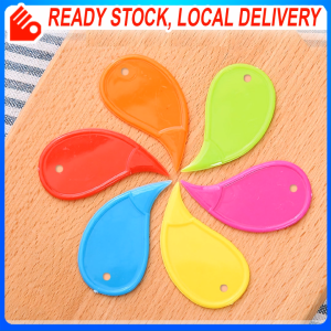 Mini Portable Plastic Carton Box Opener Safety Package Cutter Teardrop Shape Paper Letter Utility Pocket Knife