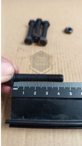 BAUT MUR BAJA KUNCI 13 M8X45 PANJANG 45CM HTB GRADE 8.8 M8 X 45 FULL DRAT 45 CM PITCH 1.25 HITAM 8X45 8 X 45 45MM DIAMETER DRAT 12MM BAUD 12 SEKRUP SKRUP