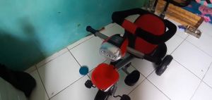 SEPEDA ANAK RODA TIGA AVIATOR AT 7705 KURSI BISA PUTAR LAMPU DAN MUSIK