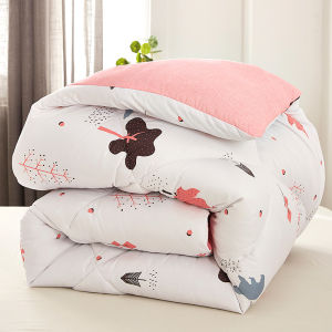 Thickened Warm Winter Quilt Core Silk Fleece Comforter for All Seasons Childrens Winter Whole Cotton Quilt 10kg 8 Double Bed 1.5x2m