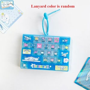Sanrio | New Cute Sanrio 26‑Key Fidget Keyboard Keychain My Melody Kuromi Lovely Bag Pendant Charm 26구 키캡 키