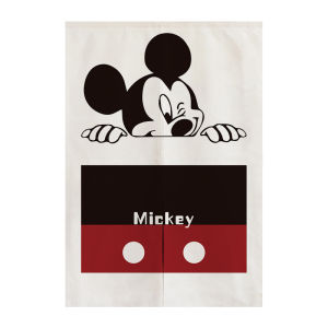 Mickey Mouse Style Half Door Curtain Bedroom Room Partition No Punching Required Short Curtain Hanging Cloth Home Decor