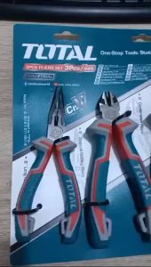 TOTAL THT2K0301 Tang Set Potong Lancip Kombinasi 3 Pcs High Leverage Pliers Set