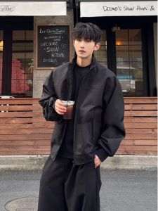 Áo Khoác Nam Công Sở Chống Ba Yếu Tố Mùa Xuân Thu Áo Khoác Bóng Chày Ngoài Trời Cổ Đứng Ngắn Áo Khoác Nỉ Chống Thấm Nước