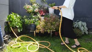 Karyon® Golden Prosperity 4Ply Garden UV Hose - Kink-Resistant Durable Sturdy and Hose Fitting Set Included (18M/28M)