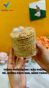 Kẹo Đậu Phộng Mạch Nha Mè Trắng 13 miếng