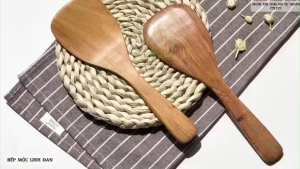 Muôi Xới Cơm Gỗ Tự Nhiên Để Mộc HAHANCO [CTL721] An Toàn Cho Sức Khỏe