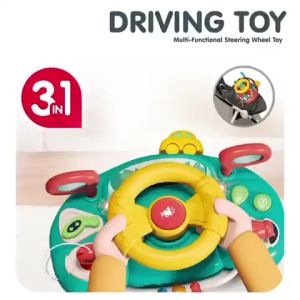 **Malaysia Seller** Music Car Steering Wheel Toy Early Educational Intelligent for Kids Children Simulator Stereng Mainan