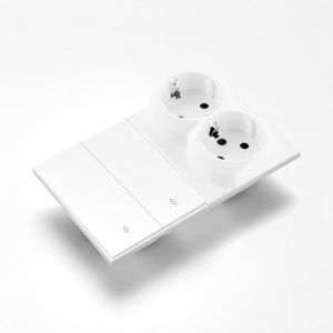 Skin Sensation Integrated Panel Wall Socket Embedded Power Sockets Button Light Switch Skin Feel Paint DIY Combination Embedded
