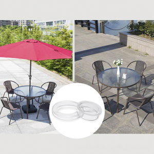 Umbrella Eyelet Ring Cap Set 1.65 Inch For Patio Table Hole Glass Stone Metal Rattan Outdoor Cafe Wedding Decoration Tool