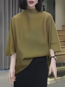 UYFY | Fashionable Unique Design Green Batwing Sleeve Shirt