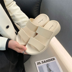 รองเท้าแตะพื้นแบนแบบสวมสบายสำหรับผู้หญิงในช่วงฤดูร้อน รองเท้าแตะชายหาดแบบสวมสบายสำหรับใส่ในบ้าน รองเท้าแตะแบบสวมสบายสำหรับใส่กลางแจ้ง