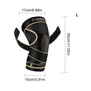 Đai Hỗ Trợ Đầu Gối Sợi Đồng Cao Cấp 360 °   Hỗ Trợ Giảm Đau Viêm Khớp Khi Chạy Bộ Tập Yoga - Đệm Bảo Vệ Đầu Gối Thể Thao Chống Trơn Trượt Linh Hoạt Dành Cho Người Lớn