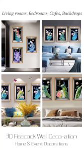 TY HOME 3D Peacock Wall Decoration - Enhance you space with a perfect blend of style