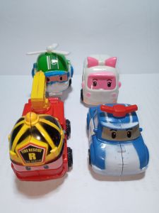 Mainan anak Poli car Pullback isi 4 pcs